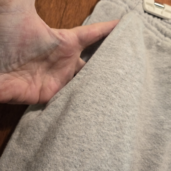 LOM Clothing "Loyalty over money" fleeced lined gray joggers sz2X 34"x32" - Picture 4 of 9